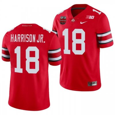 Men's Ohio State Buckeyes #18 Marvin Harrison Jr. Red NCAA 2023 Stitched College Football Jersey TUK8044XA